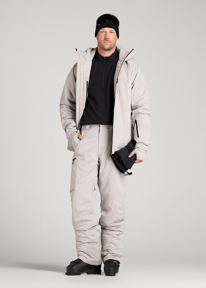 Insulated Ski Pants for Tall Men in Evergrey