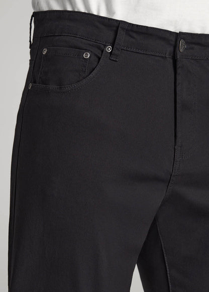 J1 STRAIGHT Leg Five-Pocket Pants for Tall Men in Black