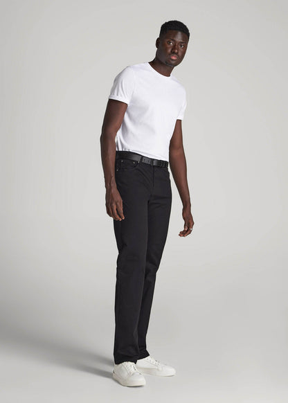 J1 STRAIGHT Leg Five-Pocket Pants for Tall Men in Black