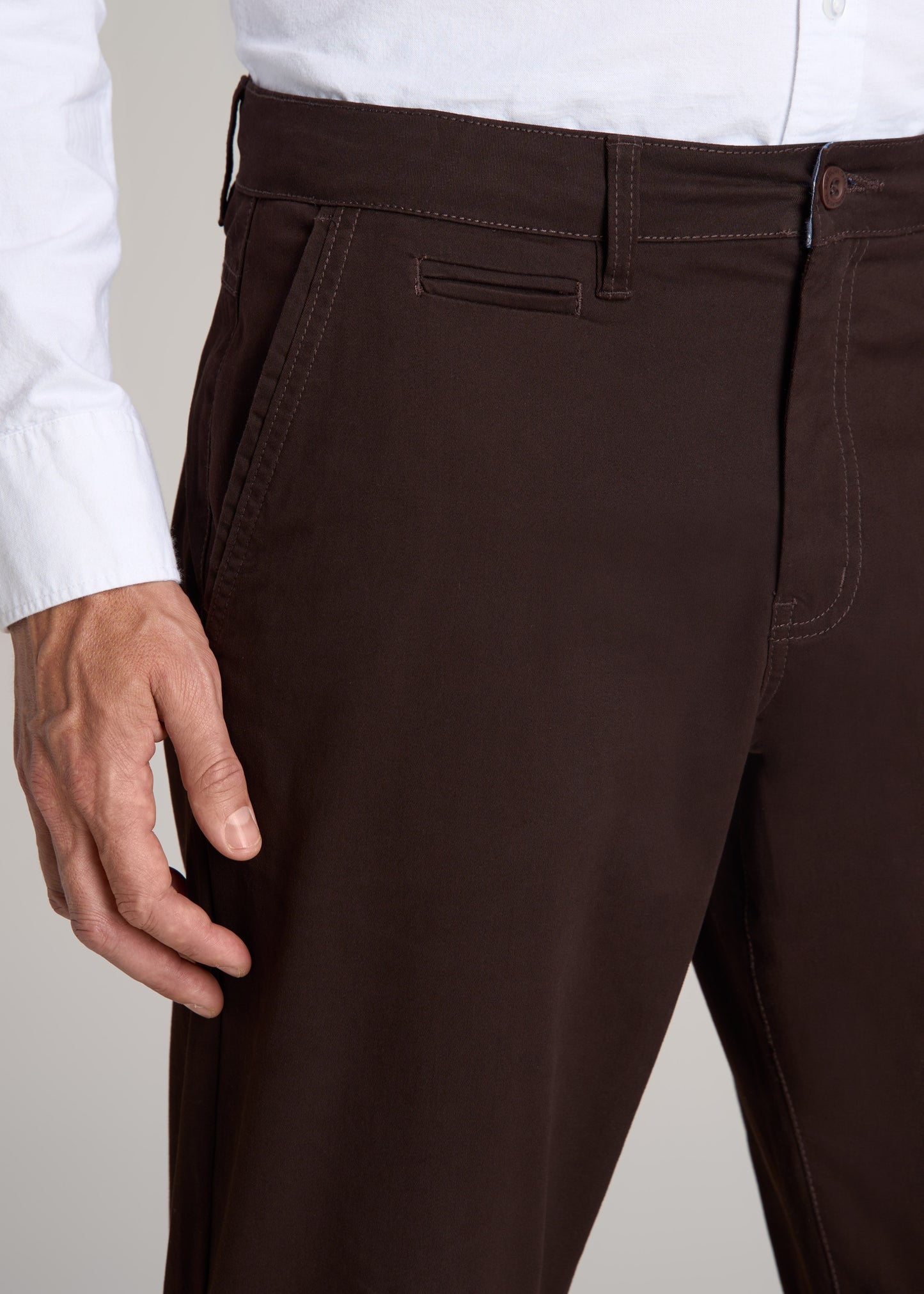 American-Tall-Men-J1-Straight-Fit-Chino-Pant-Chocolate-detail