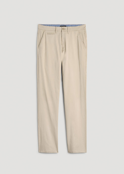 J1 STRAIGHT Leg Chinos for Tall Men in Desert Khaki