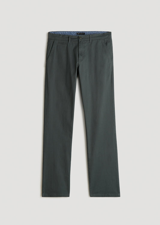 J1 STRAIGHT Leg Chinos in Chocolate - Pants for Tall Men