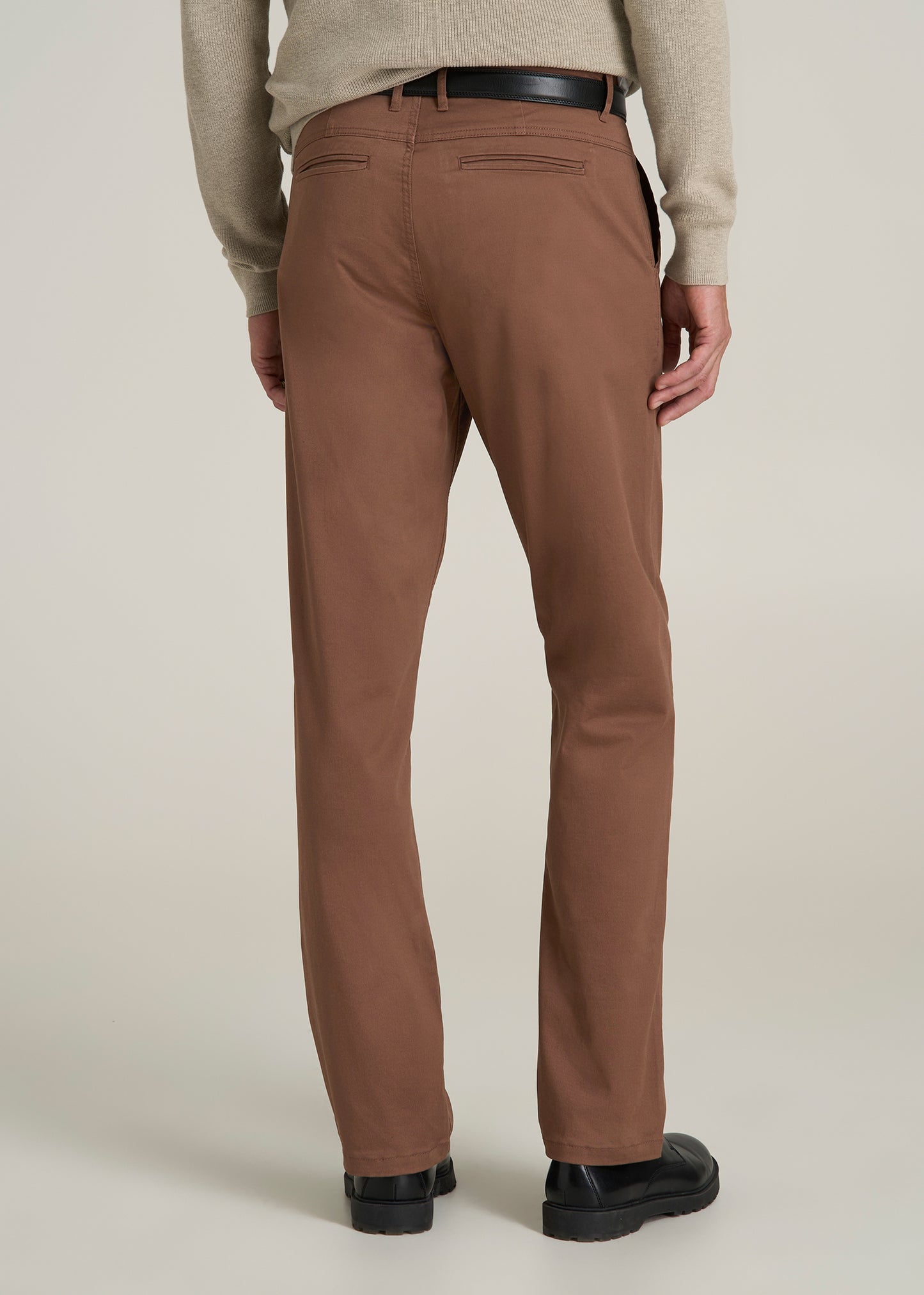 J1 STRAIGHT Leg Chinos in Otter Brown - Pants for Tall Men