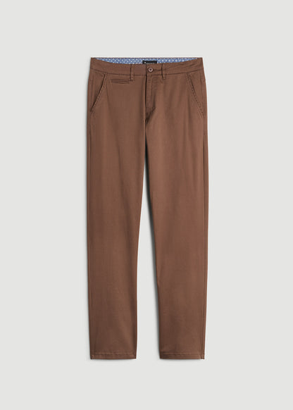 J1 STRAIGHT Leg Chinos for Tall Men in Otter Brown