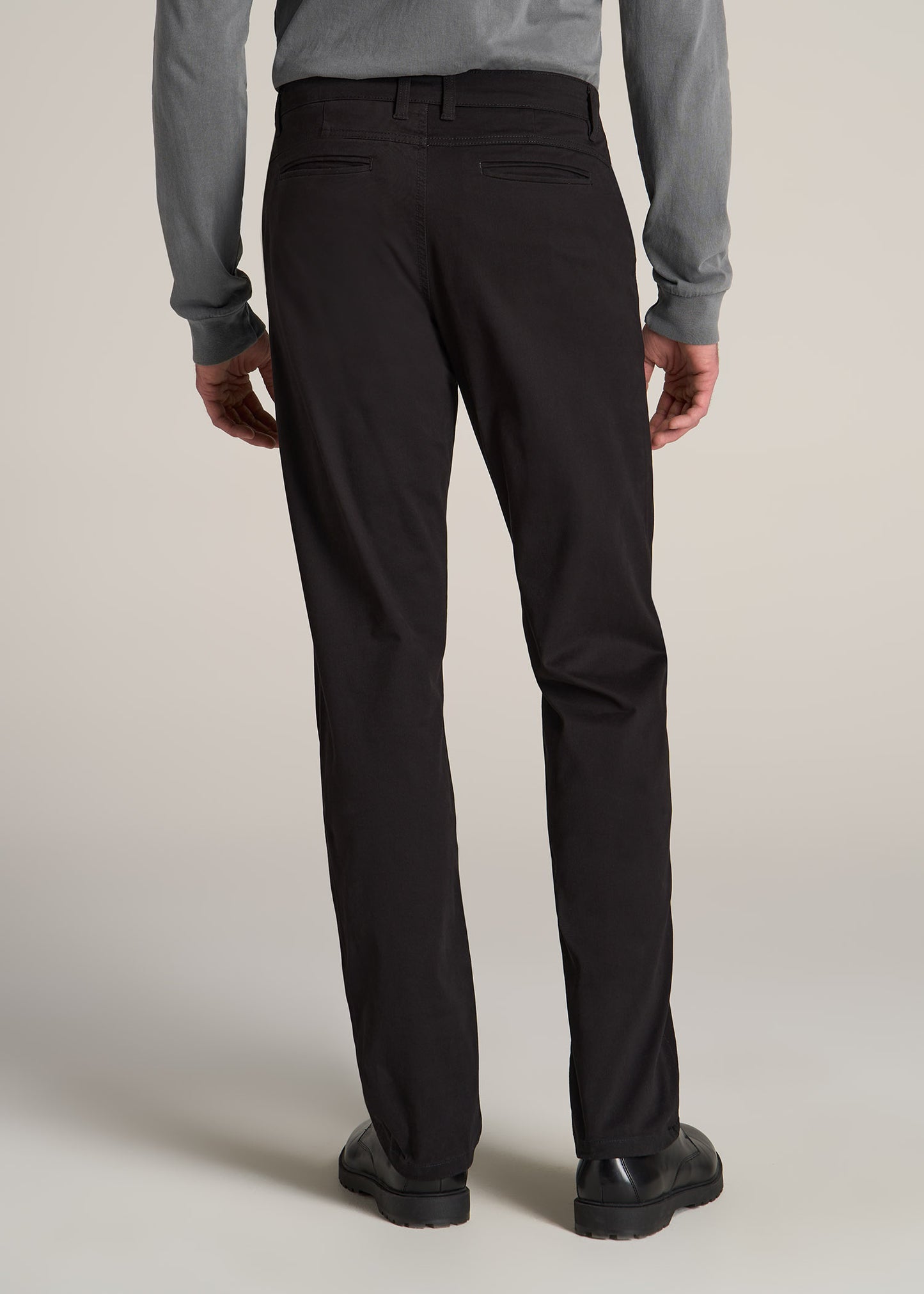 J1 STRAIGHT Leg Chinos in Black - Pants for Tall Men