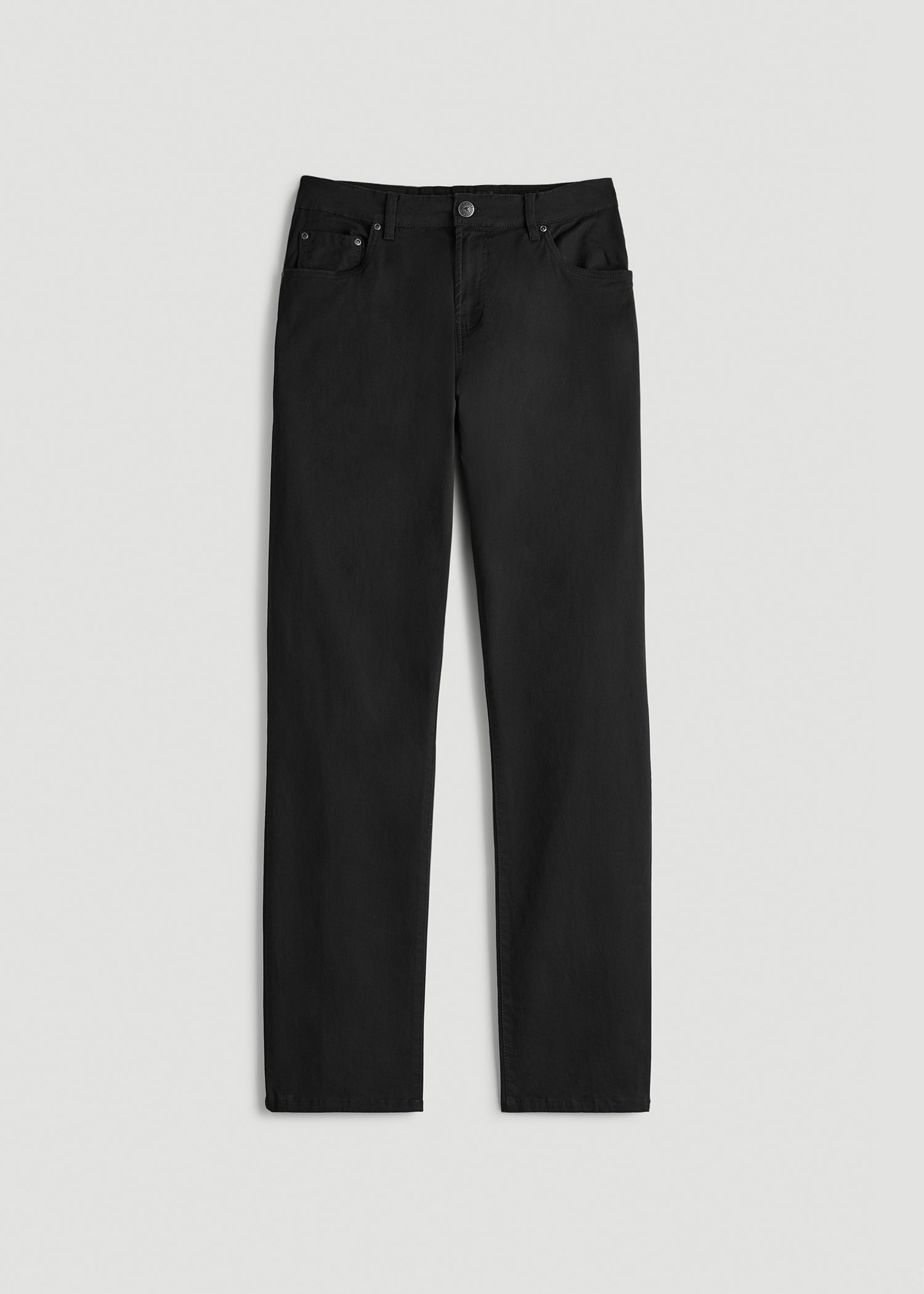 J1 STRAIGHT Leg Five-Pocket Pants for Tall Men in Black