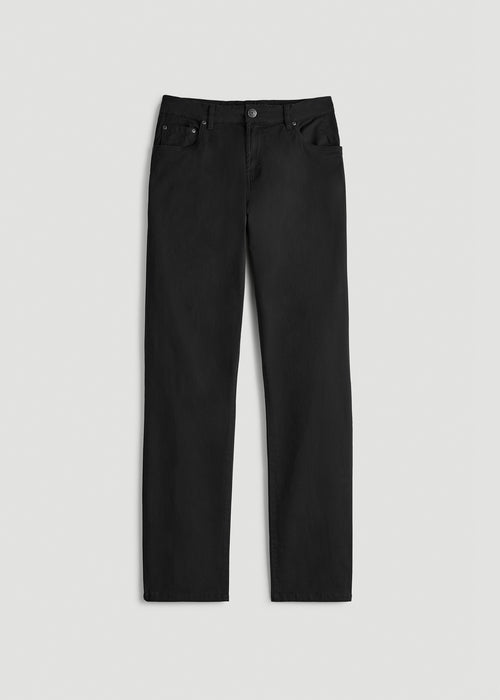 J1 STRAIGHT Leg Five-Pocket Pants for Tall Men in Black