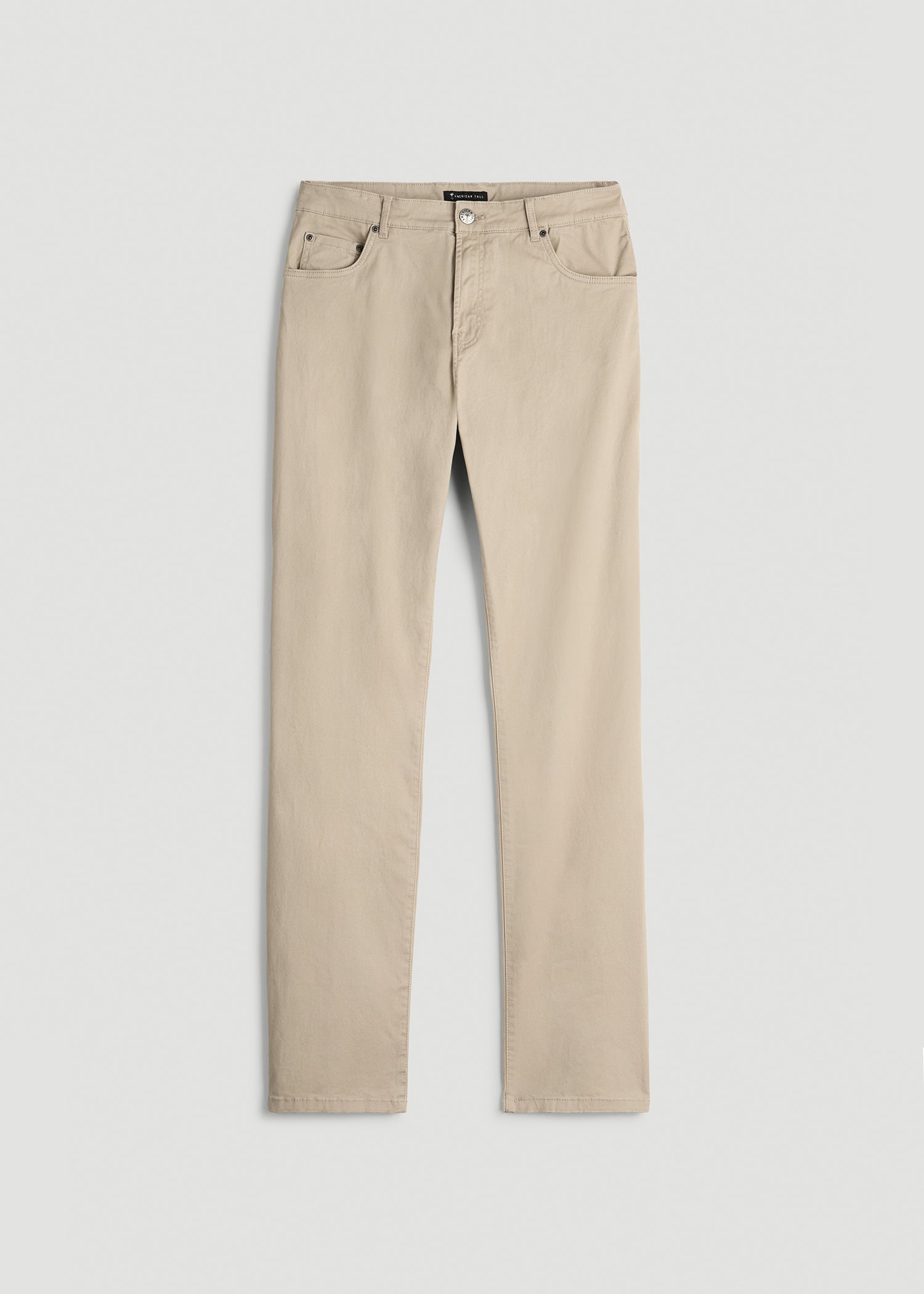 J1 STRAIGHT Leg Five-Pocket Pants for Tall Men in Desert Khaki