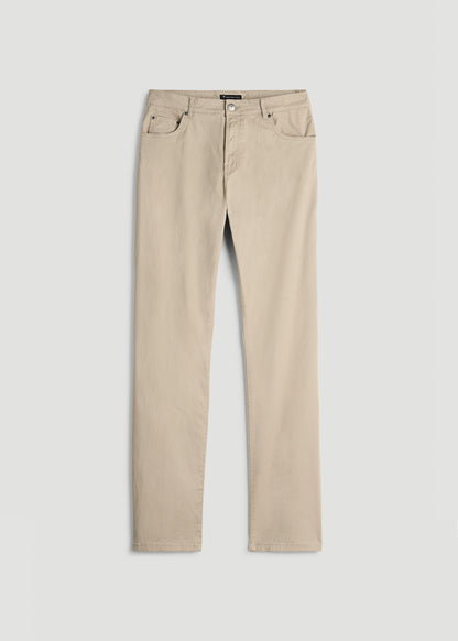 J1 STRAIGHT Leg Five-Pocket Pants for Tall Men in Desert Khaki