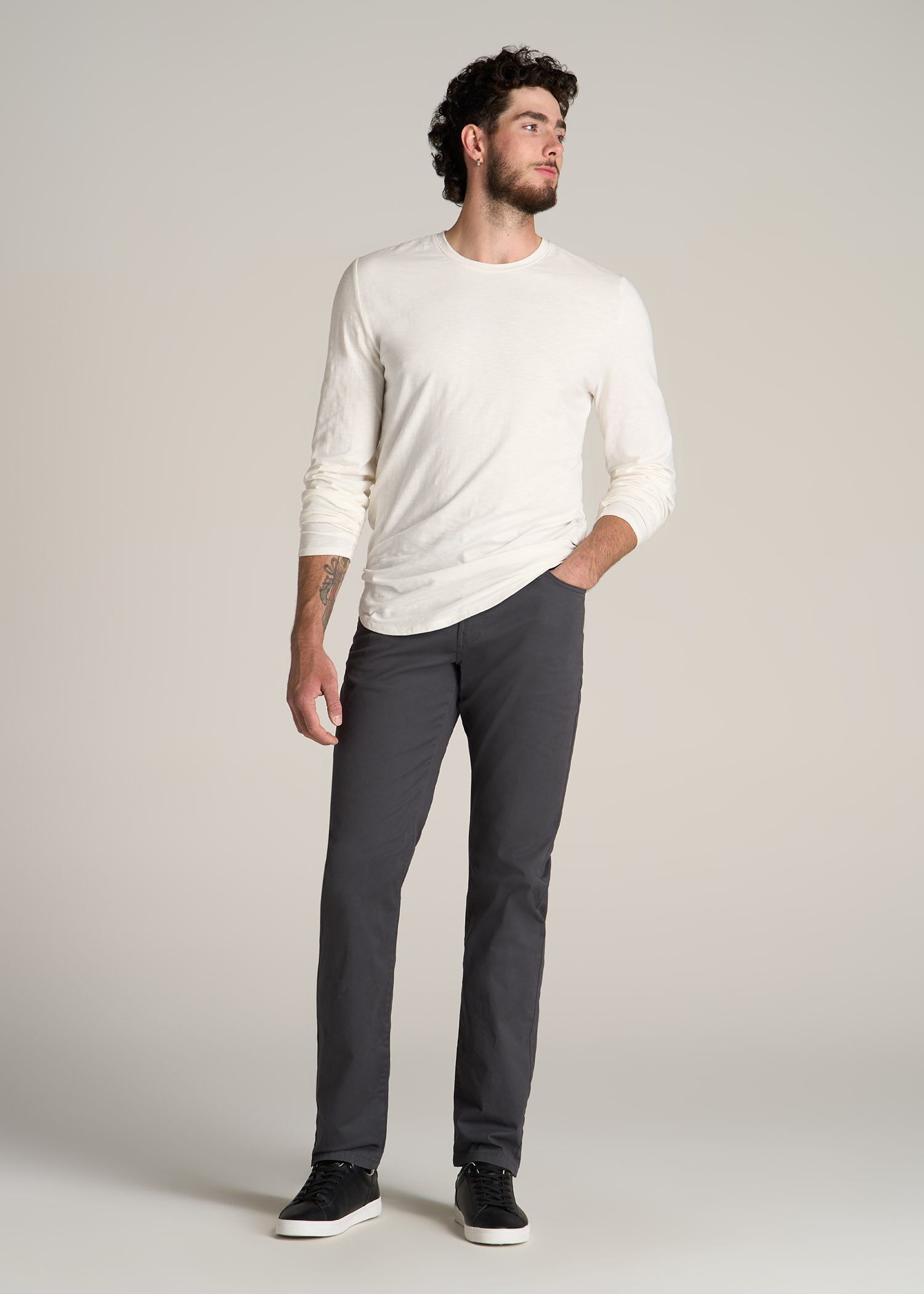 J1 Straight Leg Five Pocket Khaki Pants For Tall Men | American Tall