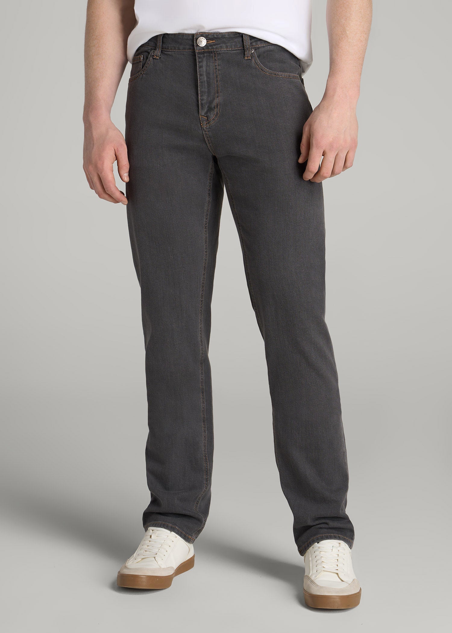 J1 STRAIGHT LEG Jeans for Tall Men in Grey