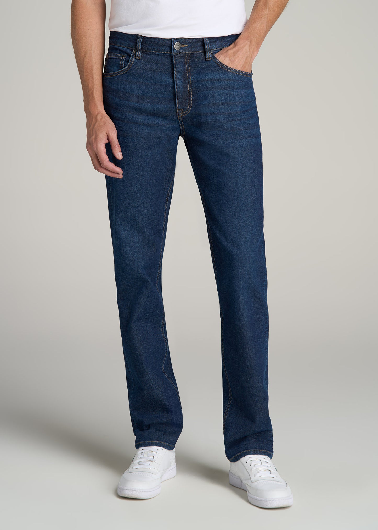 J1 STRAIGHT LEG Fleeced Jeans for Tall Men in Colorado Blue Wash