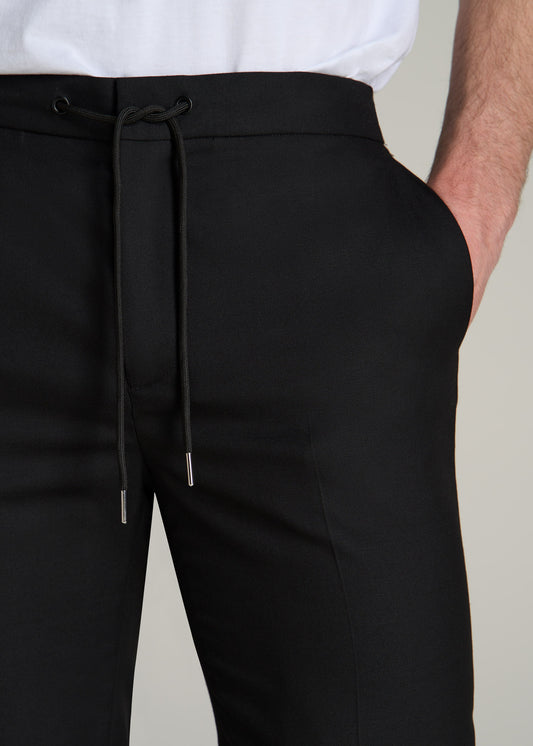 Jogger Dress Pants for Tall Men in Black