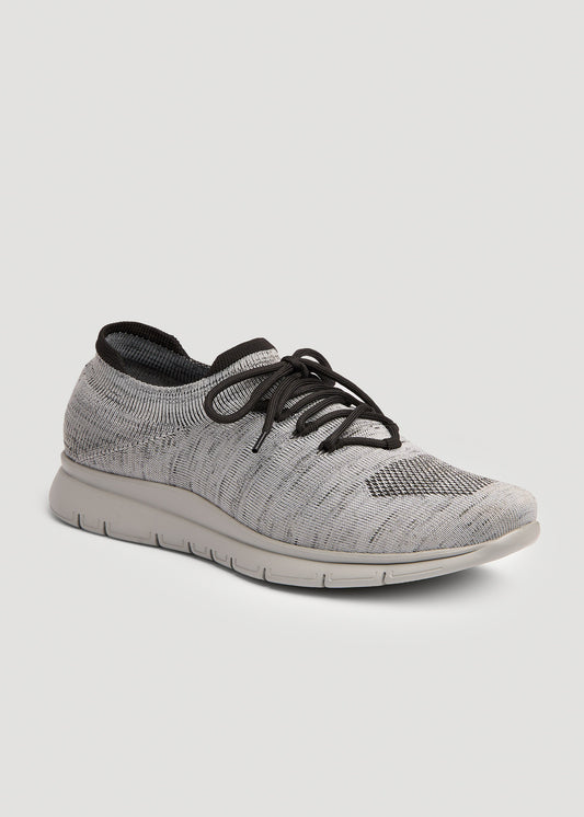 American-Tall-Men-Knit-Runners-Grey-Mix-Front