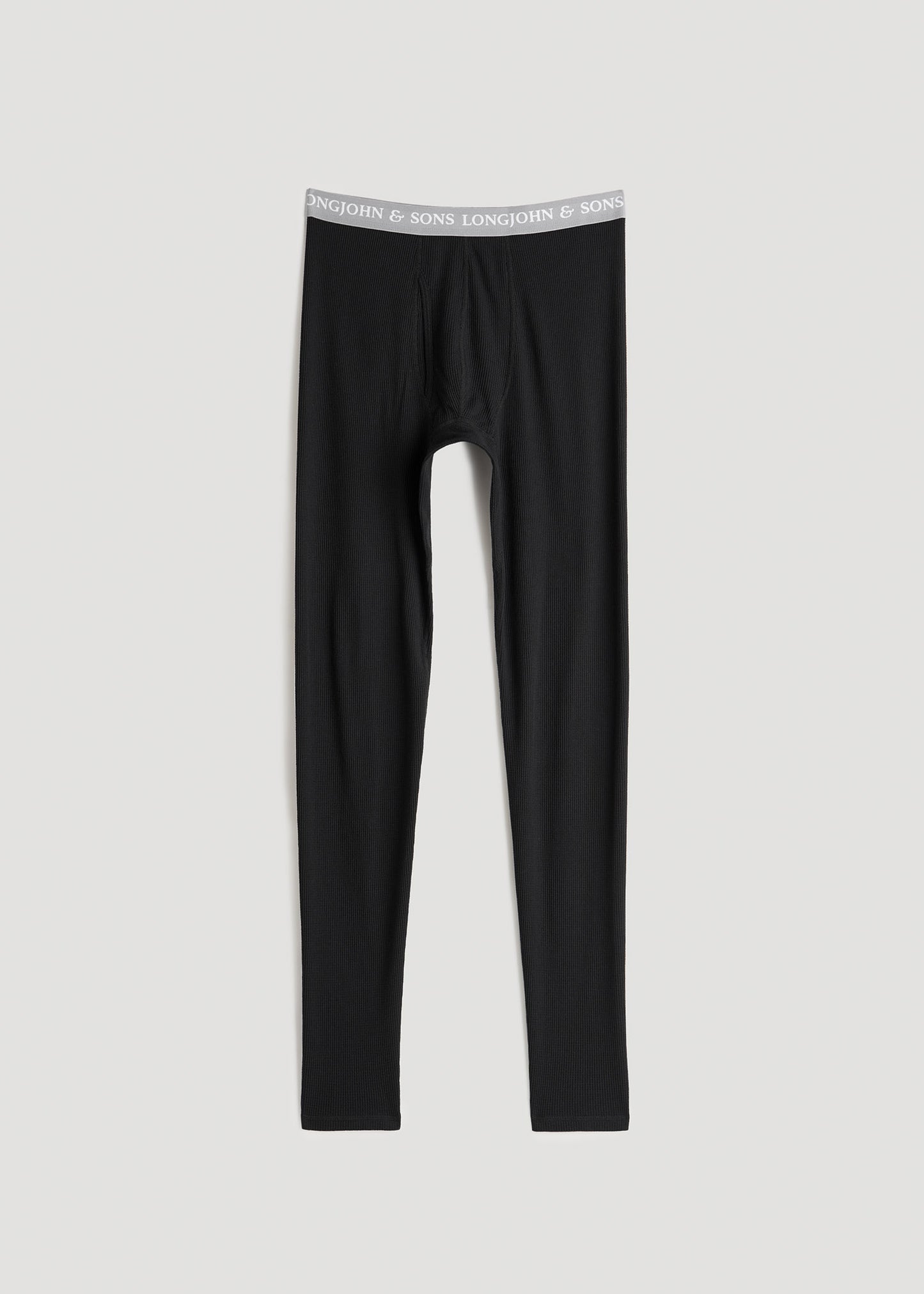 American-Tall-Men-LJ-Thermal-Underwear-Black-front