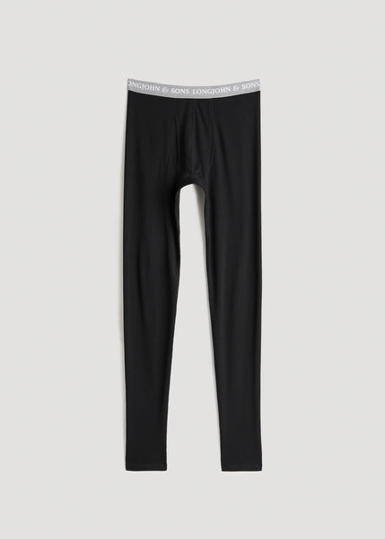 Merino thermal underwear - Men's pants – black