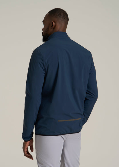 Softshell Jacket for Outdoor Training for Tall Men in Marine Navy