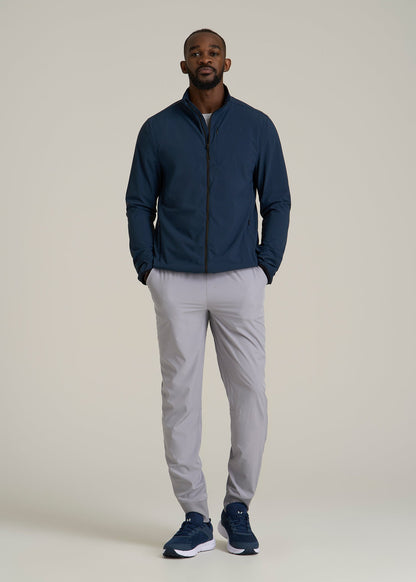 Softshell Jacket for Outdoor Training for Tall Men in Marine Navy