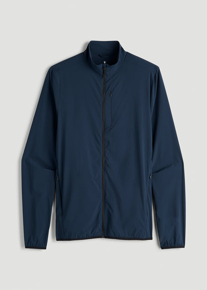 Softshell Jacket for Outdoor Training for Tall Men in Marine Navy