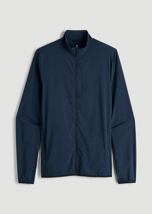 Softshell Jacket for Outdoor Training for Tall Men in Marine Navy