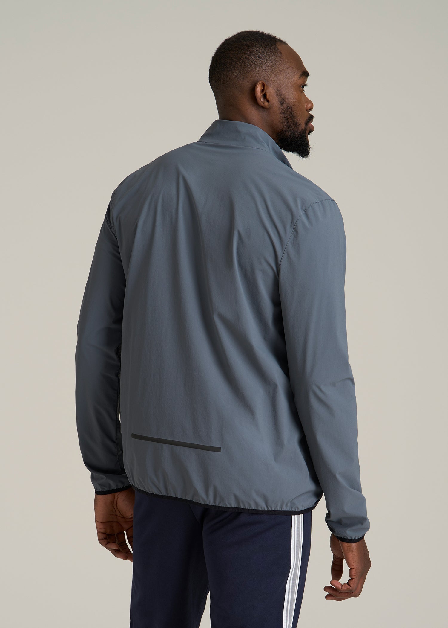 Softshell Jacket for Outdoor Training for Tall Men in Smoky Blue
