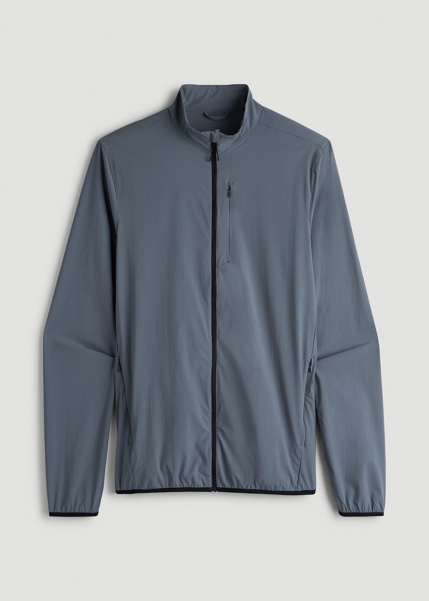Men's Tall Lt Wt Track Jacket Smoky Blue | American Tall