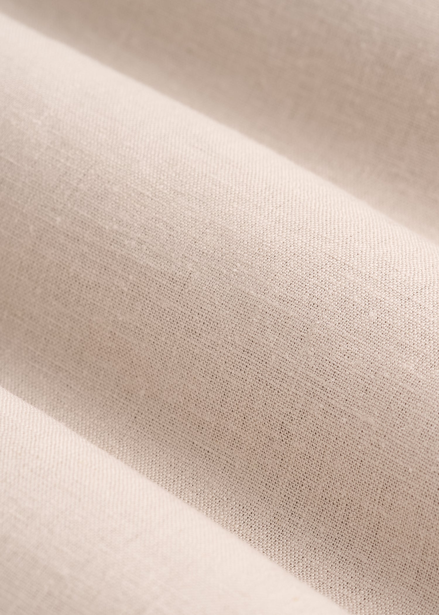 Linen Popover Shirt for Tall Men in Light Taupe