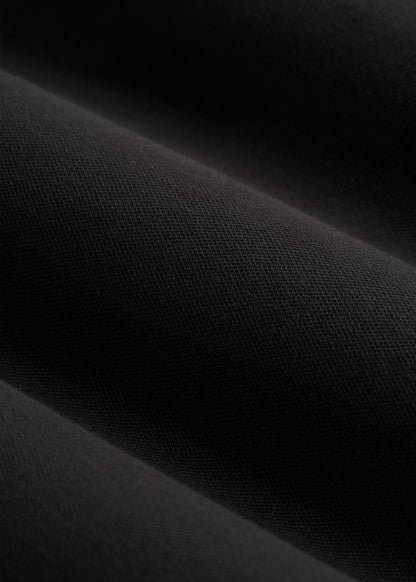 Long Sleeve Classic Polo for Tall Men in Black