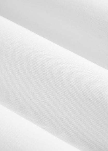 Long Sleeve Classic Polo for Tall Men in Bright White