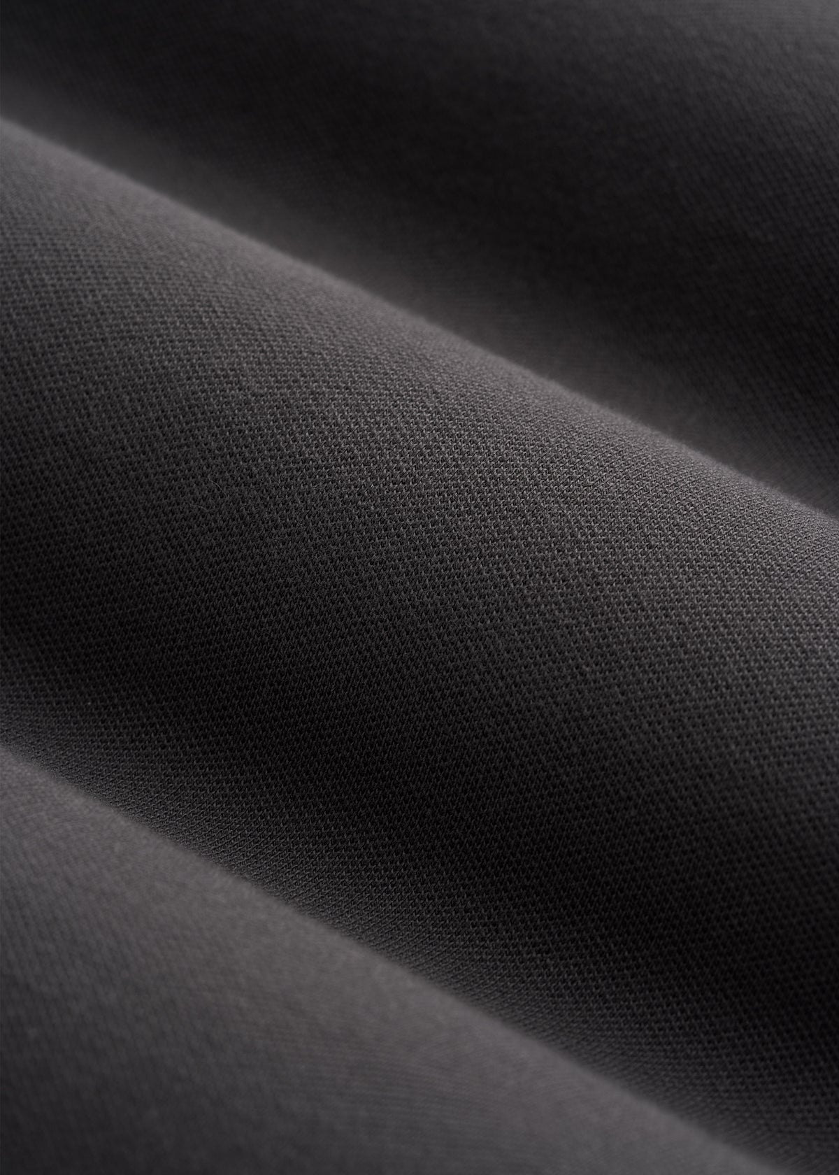 Long Sleeve Classic Polo for Tall Men in Iron Grey