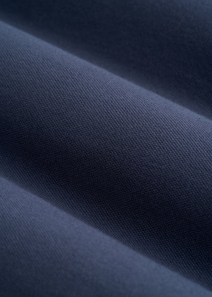 Long Sleeve Classic Polo for Tall Men in Marine Navy