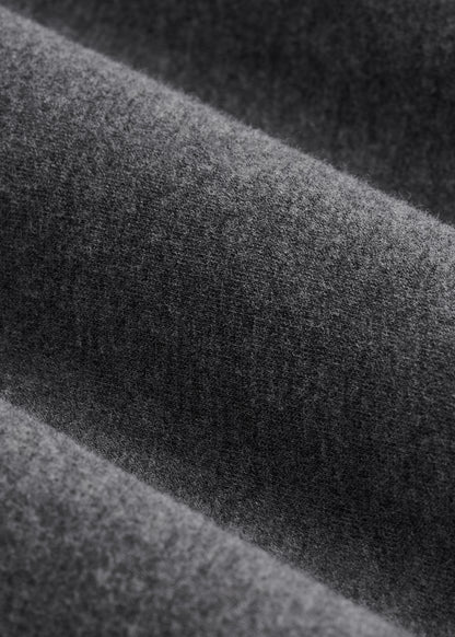 Long Sleeve Full Zip Jersey Hoodie for Tall Men in Charcoal Mix