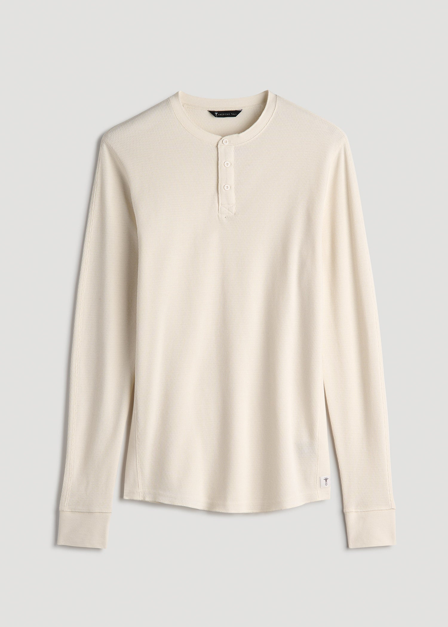 Double Honeycomb Thermal Long-Sleeve Henley Shirt for Tall Men