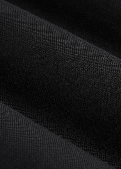Stretch Cotton Linen Blend Pull-On Pants for Tall Men in Black