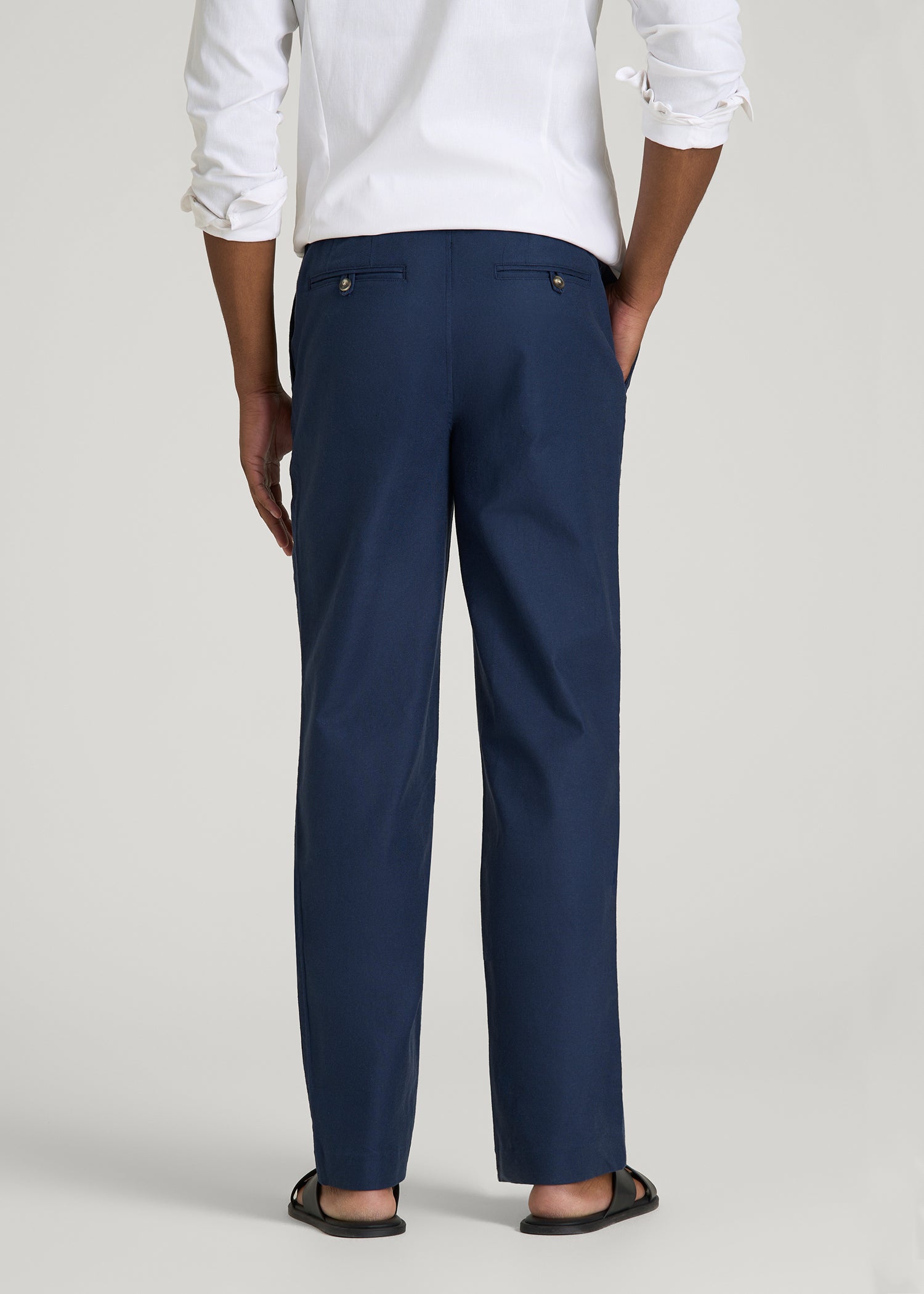 Tall Men's Linen Pants | Cotton Linen Pull-On Pants – American Tall
