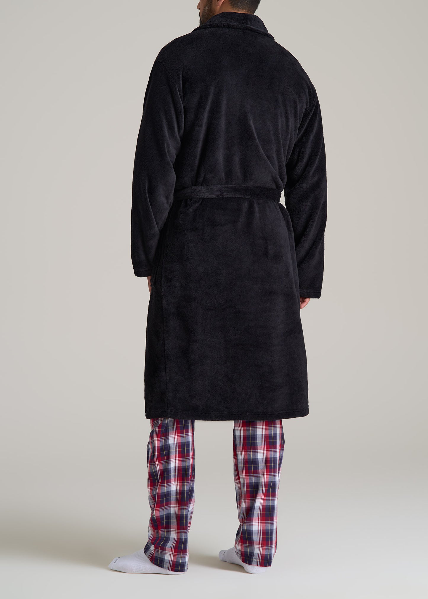 Tall Men's Robe in Black