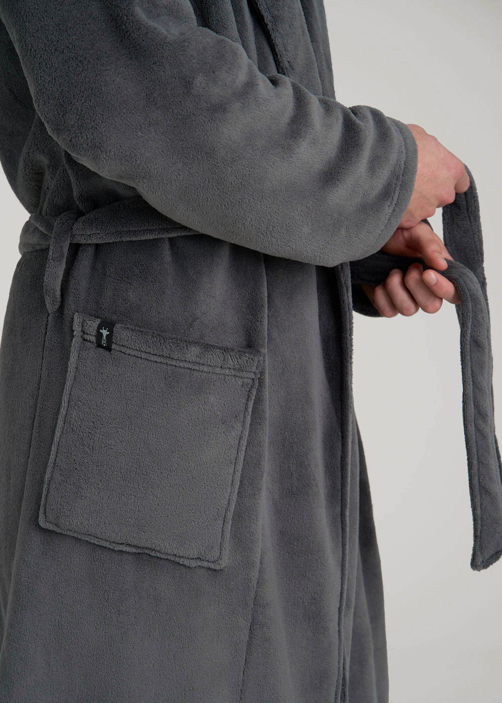 Tall Men's Robe: Charcoal Robes for Tall Guys | American Tall