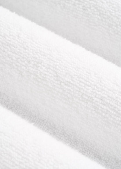 Luxe Zero Twist Cotton Hotel Robe for Tall Men in White