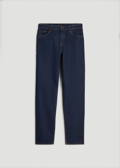 MILO Relaxed Tapered Fit Jeans for Tall Men in Deep Indigo Wash