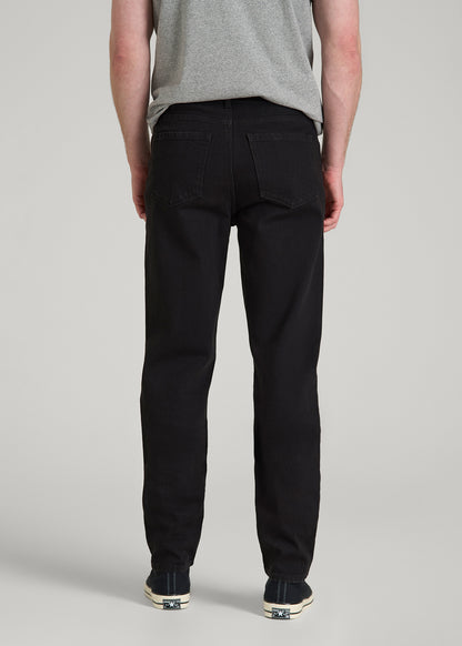 MILO Relaxed Tapered Fit Jeans for Tall Men in Optimum Black