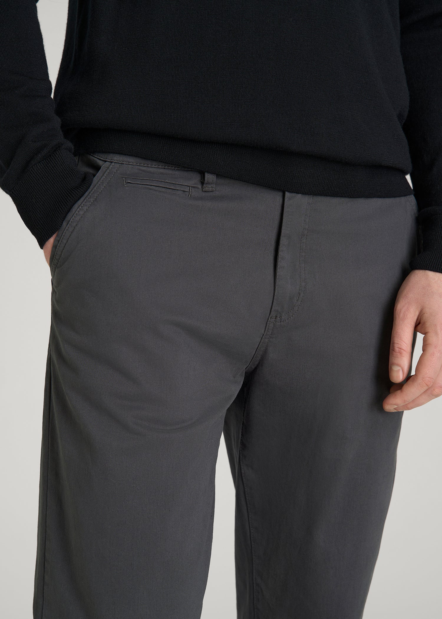 Mason RELAXED Chinos for Tall Men in Iron Grey
