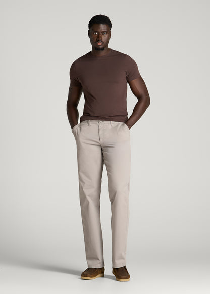 Mason Relaxed Fit Chinos for Tall Men in Moon Rock