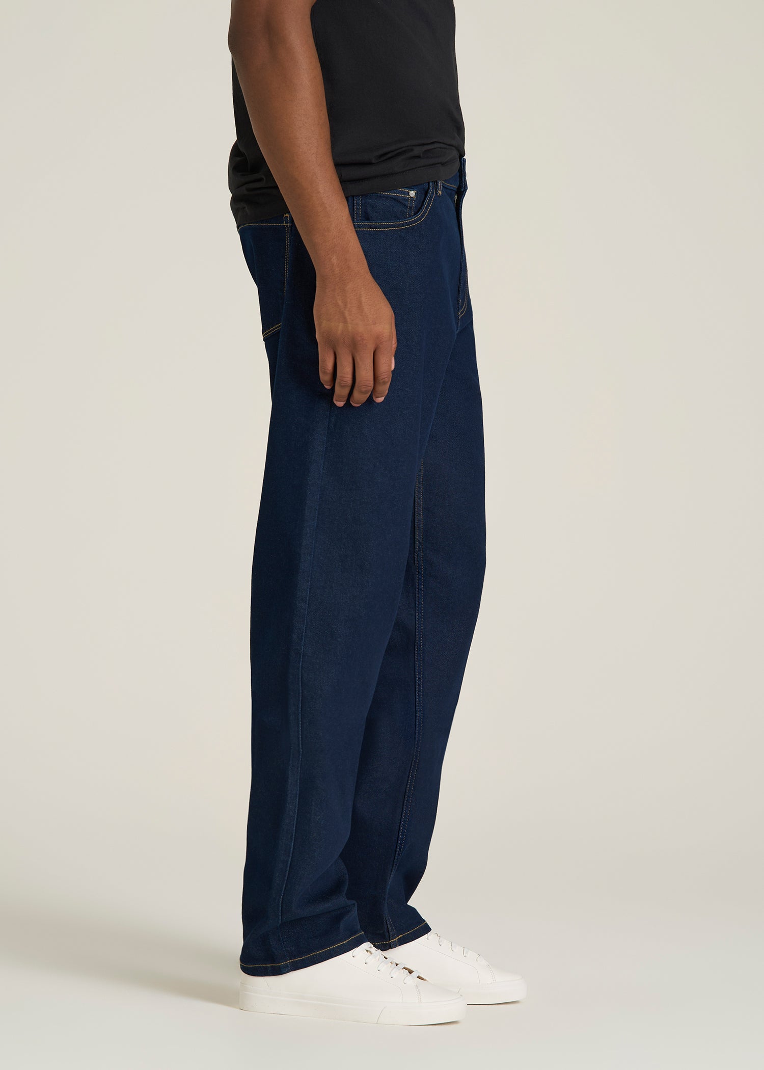 Mason Relaxed Fit Jeans for Tall Men in Deep Indigo Wash
