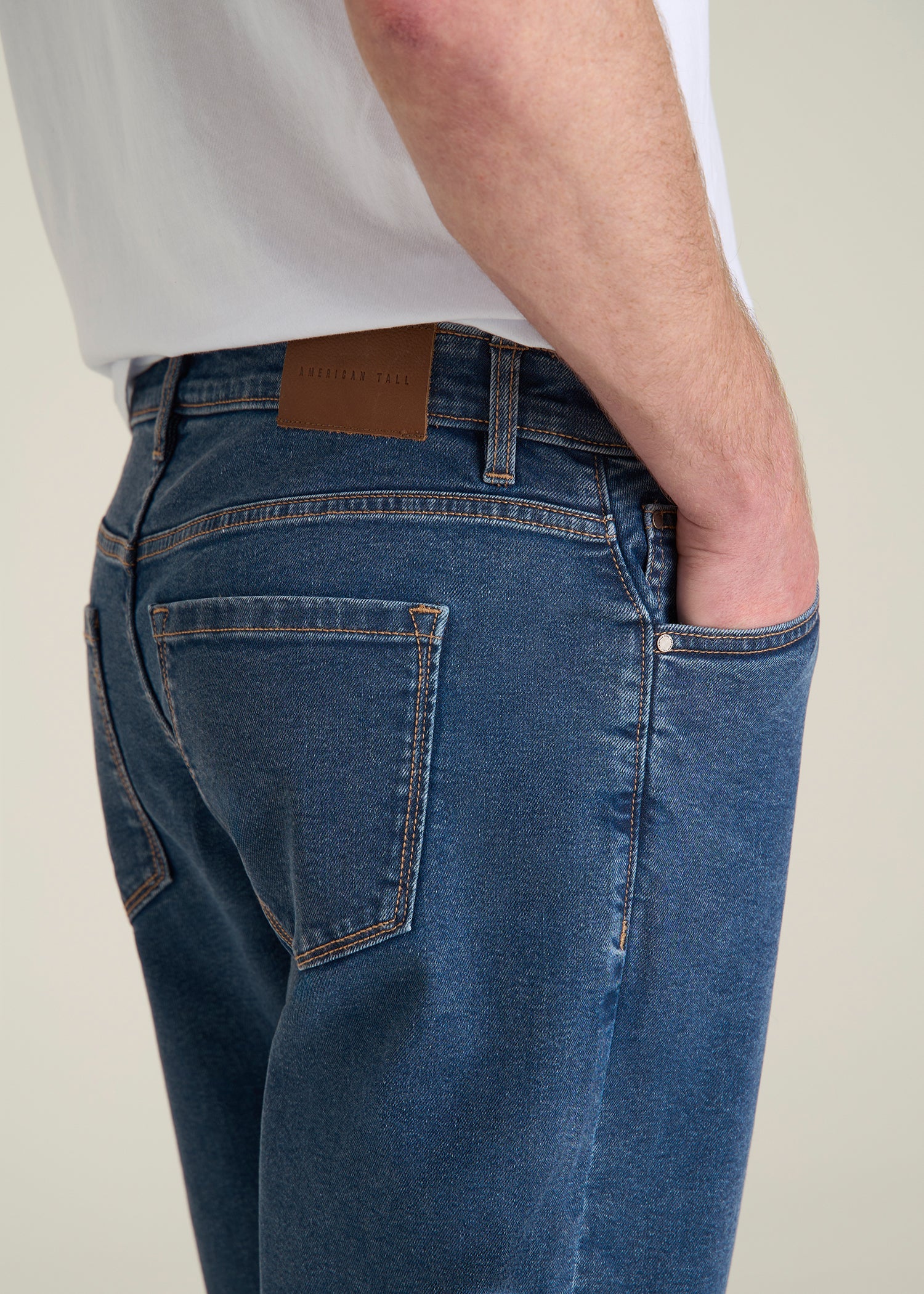 Mason Relaxed Fit Jeans for Tall Men in New Colorado Blue