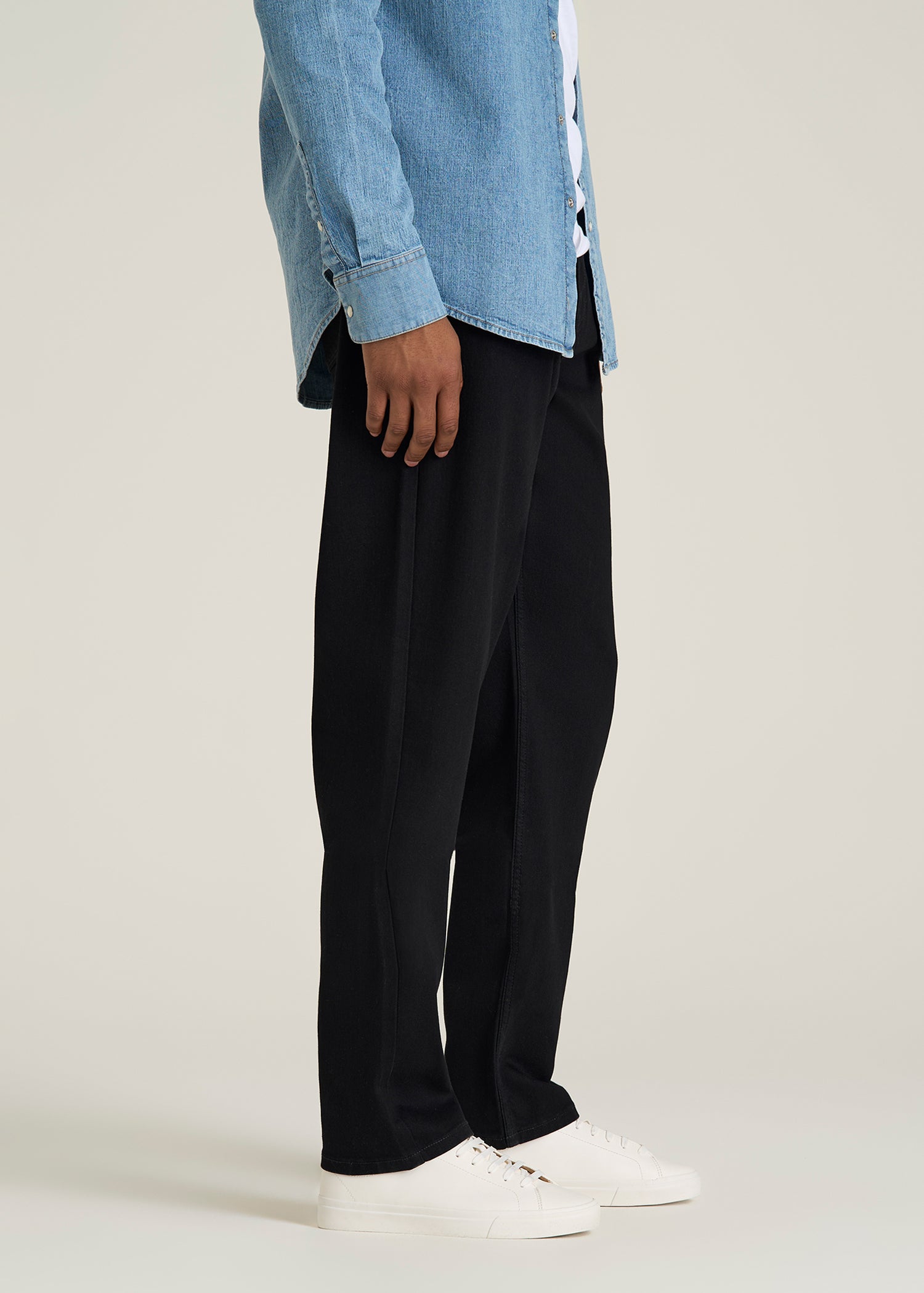 Mason Relaxed Fit Jeans for Tall Men in Optimum Black