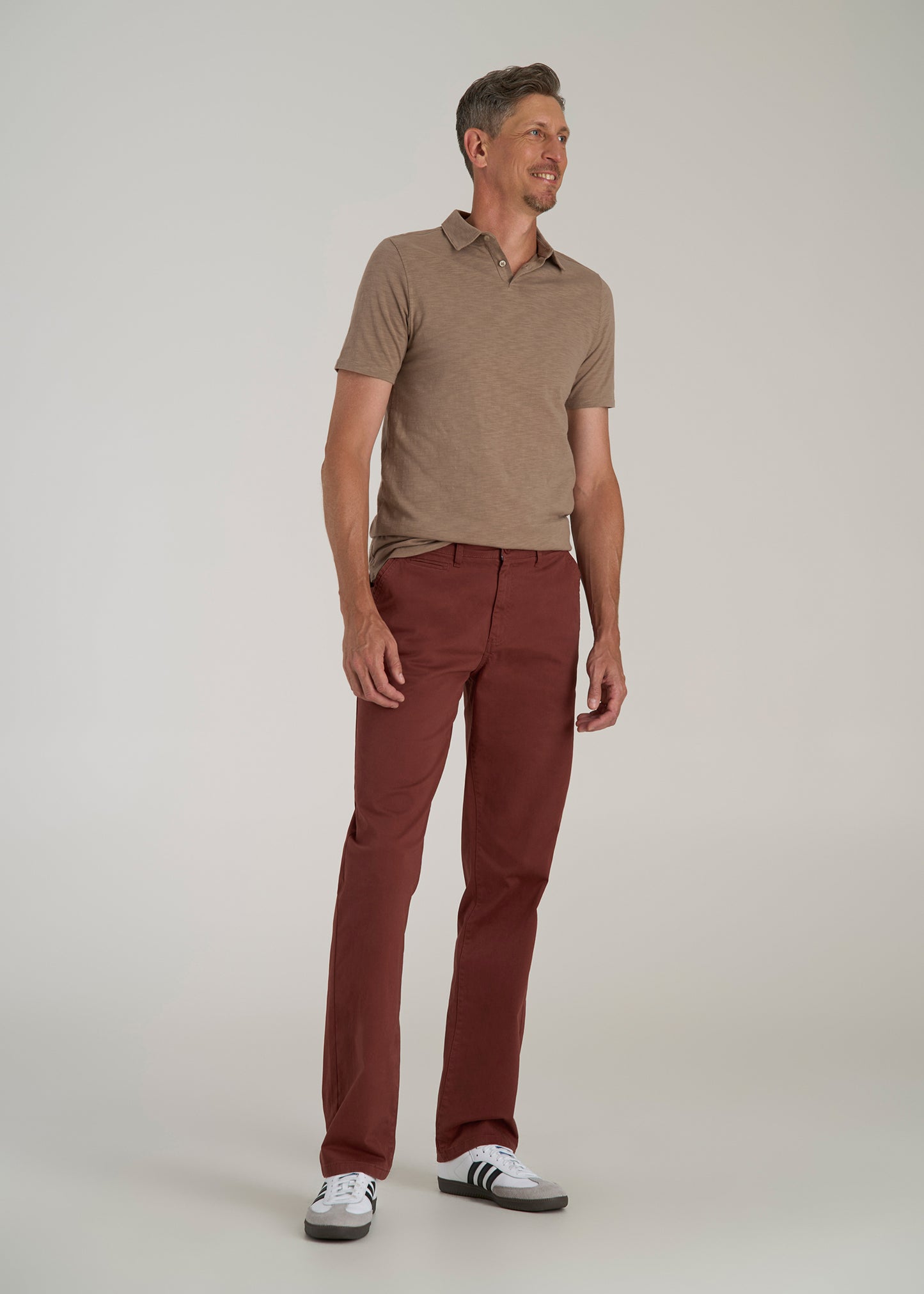 Mason RELAXED Chinos in Intense Rust - Pants for Tall Men