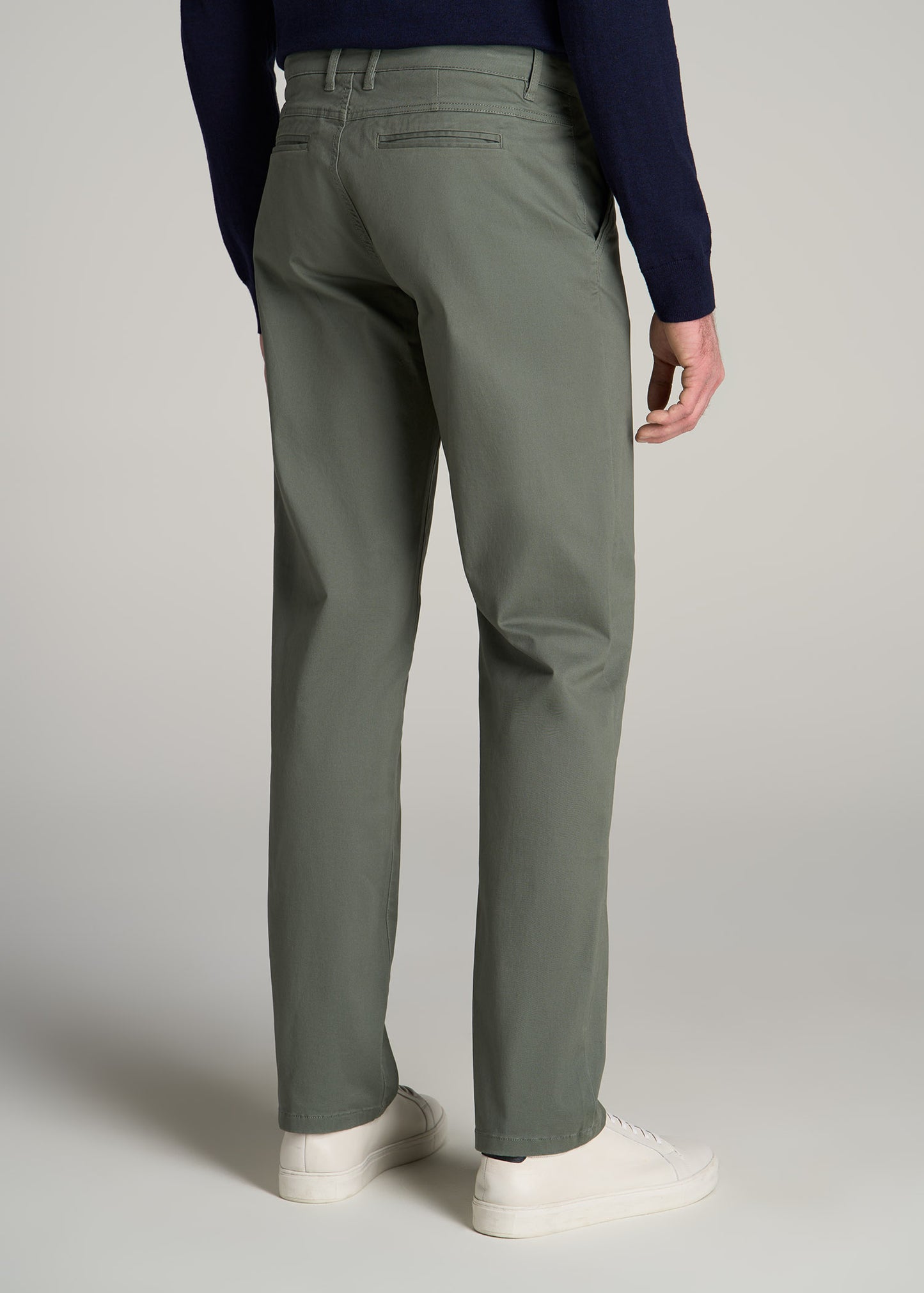 Mason SEMI-RELAXED Chinos in Wreath Green - Pants for Tall Men