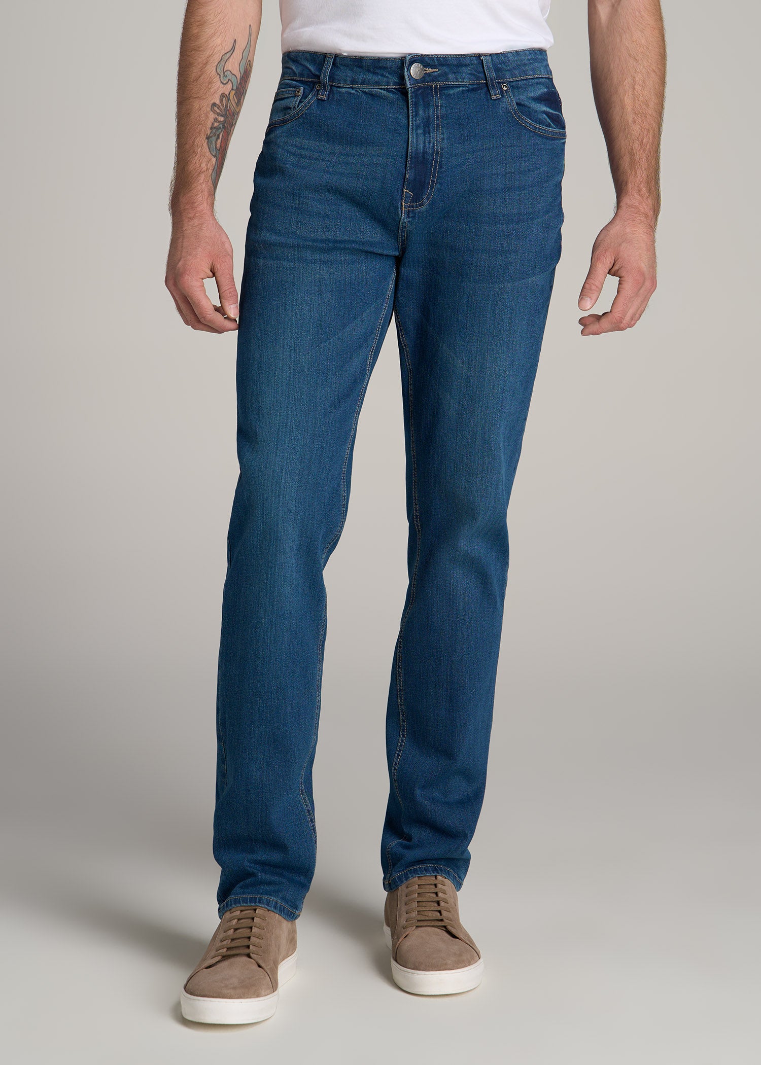 Semi-Relaxed Men's Jeans Signature Fade | American Tall