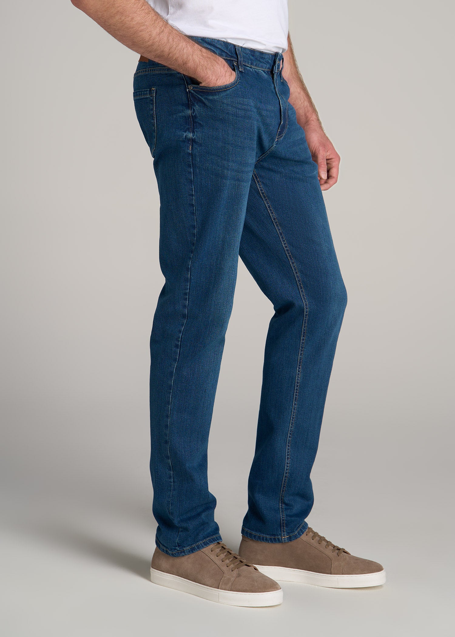 Semi-Relaxed Men\'s Jeans | Signature Tall Fade American