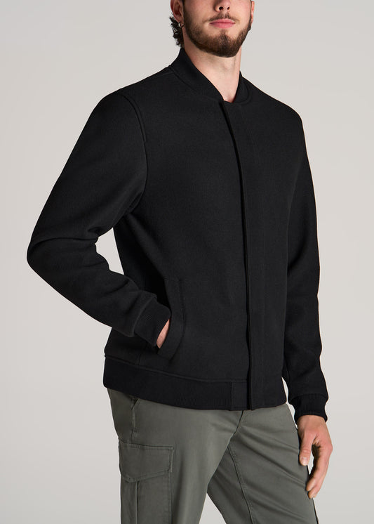Polar Fleece Sweater Full Zip Vest for Tall Men